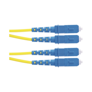 Jumper de Fibra Optica Monomodo 9/125 OS2, SC-SC Duplex, OFNR (Riser), Color Amarillo, 2 Metros (6.56 Pies) - PANDUIT