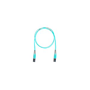 Jumper de Fibra Óptica Multimodo 50/125 OM4, LC-LC Duplex, OFNR (Riser), Color Aqua, 18 Metros (59.06 Pies) - PANDUIT