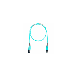 Jumper de Fibra Optica Multimodo 50/125 OM4, LC-LC Duplex, OFNR (Riser), Color Aqua, 30 Metros (98.43 Pies) - PANDUIT