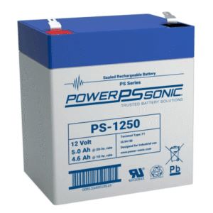 Batería 12V, 5.0AH, Para Respaldo, Tecnologías AGM/VRLA, 5 Años Vida Útil, Terminales F1, Reconocida UL - POWER SONIC