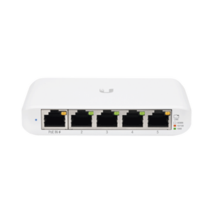 Switch UniFi Administrable Compacto de 5 Puertos 10/100/1000 Mbps, soporta entrada de PoE 802.3af/at - UBIQUITI