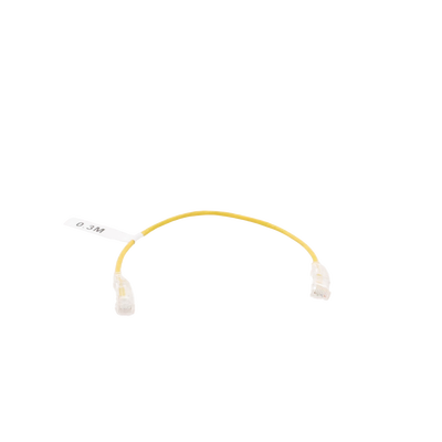 Cable de Parcheo Slim UTP Cat6 – 30 cm (11.81 Pulgadas) Amarillo Diámetro Reducido (28 AWG) - LINKEDPRO BY EPCOM