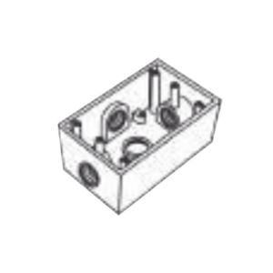 Caja Condulet FS de 1″ (25.4 mm) con cuatro bocas a prueba de intemperie. - RAWELT
