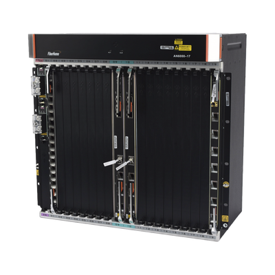 OLT Carrier Class Modular GPON, 16 Ranuras de Servicio, Incluye 1 Tarjeta de Servicio, crecimiento hasta 256 puertos GPON o 1