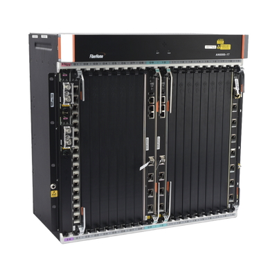 OLT Carrier Class Modular GPON, 16 Ranuras de Servicio, Incluye 1 Tarjeta de Servicio, crecimiento hasta 256 puertos GPON o 1