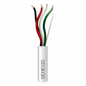 Bobina de 152 Metros (500 Pies) de Cable / 4 x 16 AWG / Cable Audacious / Riser / Libre de Oxígeno / Color Blanco / Aplicacio