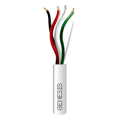 Bobina de 152 Metros (500 Pies) de Cable / 4 x 16 AWG / Cable Audacious / Riser / Libre de Oxígeno / Color Blanco / Aplicacio