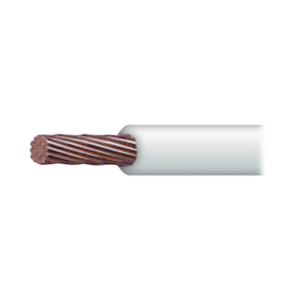 Cable Eléctrico de Cobre Recubierto THW-LS Calibre 4 AWG 19 Hilos Color Blanco (100 metros) - INDIANA