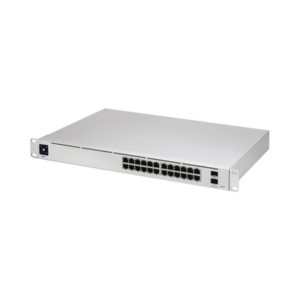 UniFi Switch USW-Pro-24, Capa 3 de 24 puertos Gigabit RJ-45 + 2 puertos 1/10G SFP+, pantalla informativa - UBIQUITI