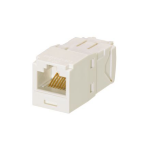 Conector Jack RJ45 Estilo TG, Mini-Com, Categoría 6, de 8 Posiciones y 8 Cables, Color Blanco Ártico - PANDUIT