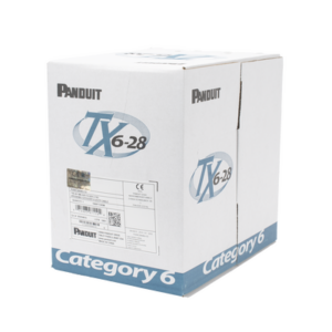 Bobina de Cable UTP 305 Metros (1000 Pies) de Cobre TX6-28Æ, Azul, Categoría 6, Diámetro Reducido (28 AWG), CM/LSZH, de 4 Par