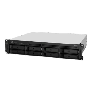 Servidor de Almacenamiento en Red Synology RackStation RS1221RP+ | 8 Bahías | Expandible a 12 Bahías | CPU AMD Ryzen V1500B |