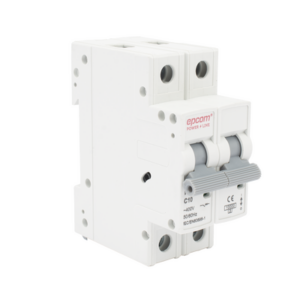Protección Térmica/ Interruptor 2P, 10 A, Corriente Alterna 400 Vca para Aplicación Fotovoltaica Montaje Riel DIN - EPCOM POW