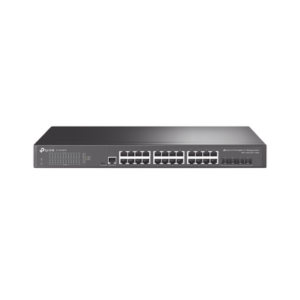 Switch Omada SDN Administrable / 24 puertos Gigabit y 4 puertos SFP+ / Funciones sFlow, QinQ y QoS / Administración centraliz