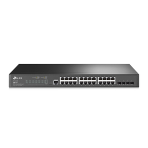 Switch Omada SDN Administrable / 24 puertos Gigabit y 4 puertos SFP / Funciones sFlow, QinQ y QoS / Administración centraliza