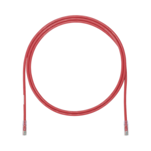 Cable de Parcheo UTP, Cat6A, 24 AWG, CM, Color Rojo, 0.91 Metros (3 Pies)