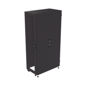 Gabinete para Telecomunicaciones Rack Estándar de 19″, 42UR, 600 mm Ancho x 1000 mm Profundidad. Fabricado en Acero, Se envía