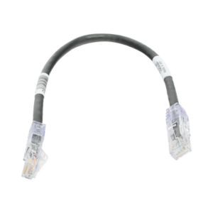Cable de Parcheo TX6, UTP Cat6, 24 AWG, CM, Color Negro, 0.3 Metros (1 Pie) - PANDUIT