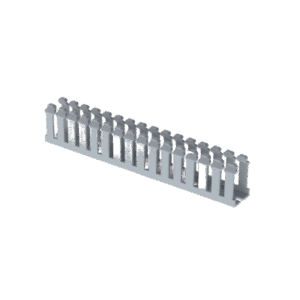 Canaleta Ranurada de PVC sinTapa, Tipo F, 23.6 mm de Ancho, 39.9 mm de Alto y 1.8 m de Largo, Color Gris - PANDUIT