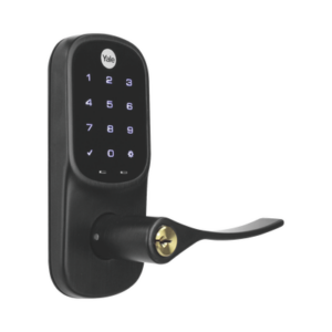 Cerradura YRL226 con Teclado Táctil y Manija /Smarphone Control Opcional/ bronce Antiguo/ Para puertas de 35 mm a 45 mm de es