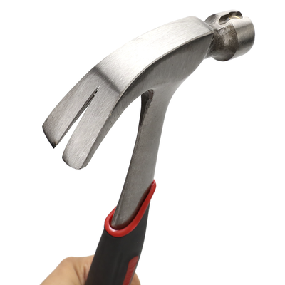 Martillo Uso Rudo de Acero Forjado de 16 oz. con Uña Curva. Con Sujetador Magnético de Clavos. - PRECISION