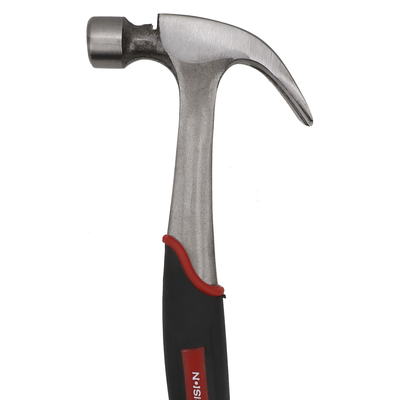 Martillo Uso Rudo de Acero Forjado de 16 oz. con Uña Curva. Con Sujetador Magnético de Clavos. - PRECISION
