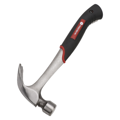 Martillo Uso Rudo de Acero Forjado de 16 oz. con Uña Curva. Con Sujetador Magnético de Clavos. - PRECISION