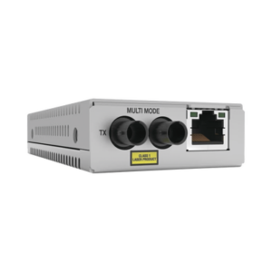 Convertidor de medios Fast Ethernet a fibra óptica, conector ST, multimodo (MMF), distancia hasta 2 km - ALLIED TELESIS