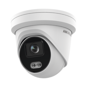 Turret IP 4 Megapixel / Imagen a color 24/7 / Lente 4 mm / Luz Blanca 40 mts / Exterior IP67 / Micrófono Integrado / WDR 120 