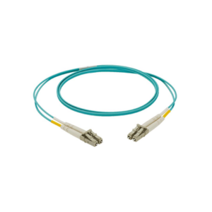 Jumper de Fibra Optica Multimodo 50/125 OM3, LC-LC Duplex, LSZH, Color Aqua, 3 Metros (9.84 Pies) - PANDUIT