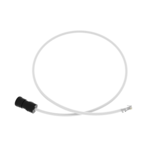 Cable de Conexión en Campo Jack a Plug RJ45, Categoría 6A, CMP (Plenum), 1 Metro (3.28 Pies), Color Blanco - PANDUIT
