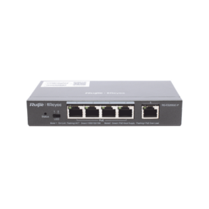 Switch Administrable PoE con 5 puertos Gigabit, 4 PoE 802.3af/at, gestión gratuita desde la nube, 54w - RUIJIE