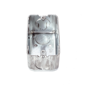 Caja (Chalupa) 4×2″ / Profundidad 1-7/8″ / 7 Entradas de 3/4″ / Troquelada. - RACO