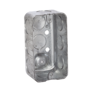 Caja (Chalupa) 4×2″/ Profundidad 1-7/8″/ 10 Entradas de 1/2″/ Troquelada. - RACO