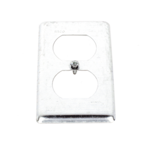 Tapa Metálica 4"X2"/ Para tomacorriente Duplex.