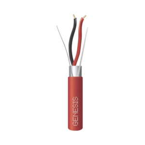 Bobina de 152 Metros (500 Pies) de Alambre / 2 x 16 AWG / Riser / Blindado / Tipo FPLR / Color Rojo / Para Aplicaciones en Si
