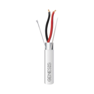 Carrete de 152 Metros (500 Pies) de Cable / 2 x 16 AWG / Blindado / Plenum / Color Blanco / Para Aplicaciones de Audio, Segur