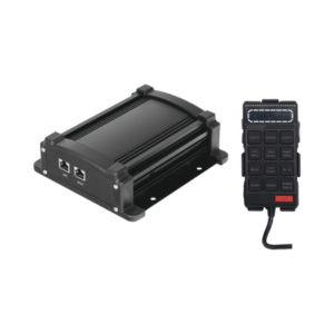 Sirena Vehicular de 100W de Potencia Con Controlador Unimando, Micrófono, Control de Tonos y Patrones de destello de Barras d
