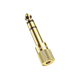 Adaptador (Convertidor) de Audio 3.5mm Hembra a 6.5mm Macho / Plug & Play / Superficie de Rosca Antideslizante / Calidad de s