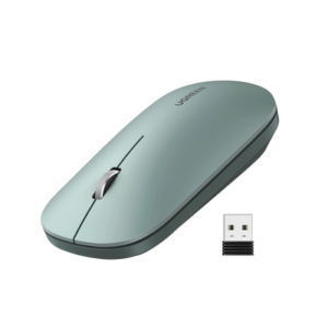 Mouse inalámbrico 2.4 GHz | Ultra Delgado y Silencioso | DPI 1000/1600/2000/4000 (Ajustable) | Alcance 10m | Scroll de Alumin