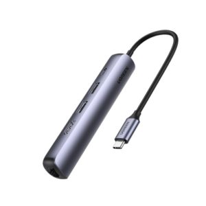 HUB USB-C (Docking Station) 5 en 1 | Ultra Delgado | 2 USB-A 3.1 a (5 Gbps) | HDMI 4K@60Hz | RJ45 (Gigabit Ethernet) | USB-C 