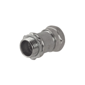 Conector Recto Compresión de Acero Galvanizado para Pared Delgada de 1″ . - HUBBELL