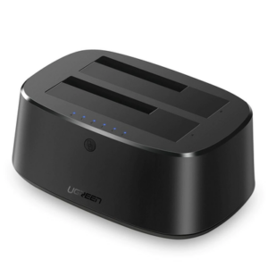 Base USB 3.0 para Disco Duro de Doble Bahía | Soporta Discos SATA de 2.5′ & 3.5´ | Soporta discos de 12TB | Compatible con UA