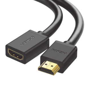 Cable Extensor HDMI de 1 Metro (3.28 Pies) / 4K@60Hz / 3D / HDR / Macho a Hembra / Núcleo de Cobre Estañado / Transmisión Est