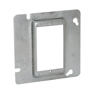 Sobretapa Cuadrada Galvanizada de 4 11-16″, realce de 1/2″. - RACO