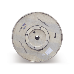 Carrete de 4 Kilómetros de Fibra Óptica Aérea Mini ADSS (ASU) G.652D, Monomodo de 24 Hilos, Exterior, Span 120, Loose Tube - 