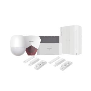 KIT Panel de Alarma HYBRID PRO / 1 Panel Híbrido / 1 Teclado LCD / 1 PIR / 2 Contactos Magnéticos / 1 Sirena Roja - HIKVISION