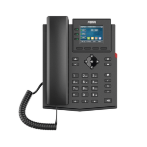Teléfono IP Wi-Fi empresarial para 4 líneas SIP con pantalla LCD de 2.4 pulgadas a color, Opus y conferencia de 3 vías, PoE. 