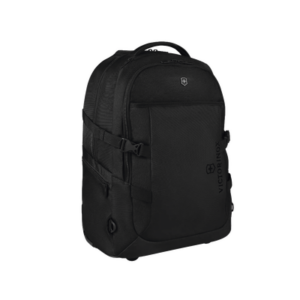 Mochila VX Sport EVO con Ruedas, Mango Telescópico y Correas al Hombro. Fabricada en Poliéster Negro repelente al Agua. Backp
