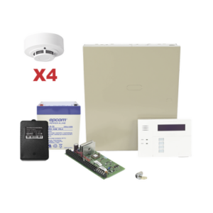 Kit de Panel de Alarma VISTA48LA con Gabinete, Batería y Transformador / 4 Sensores de humo - HONEYWELL HOME RESIDEO